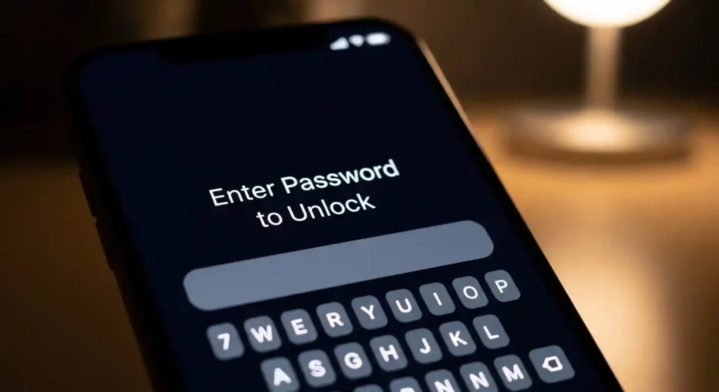 enter password to unlock 30 30 attempts remaining